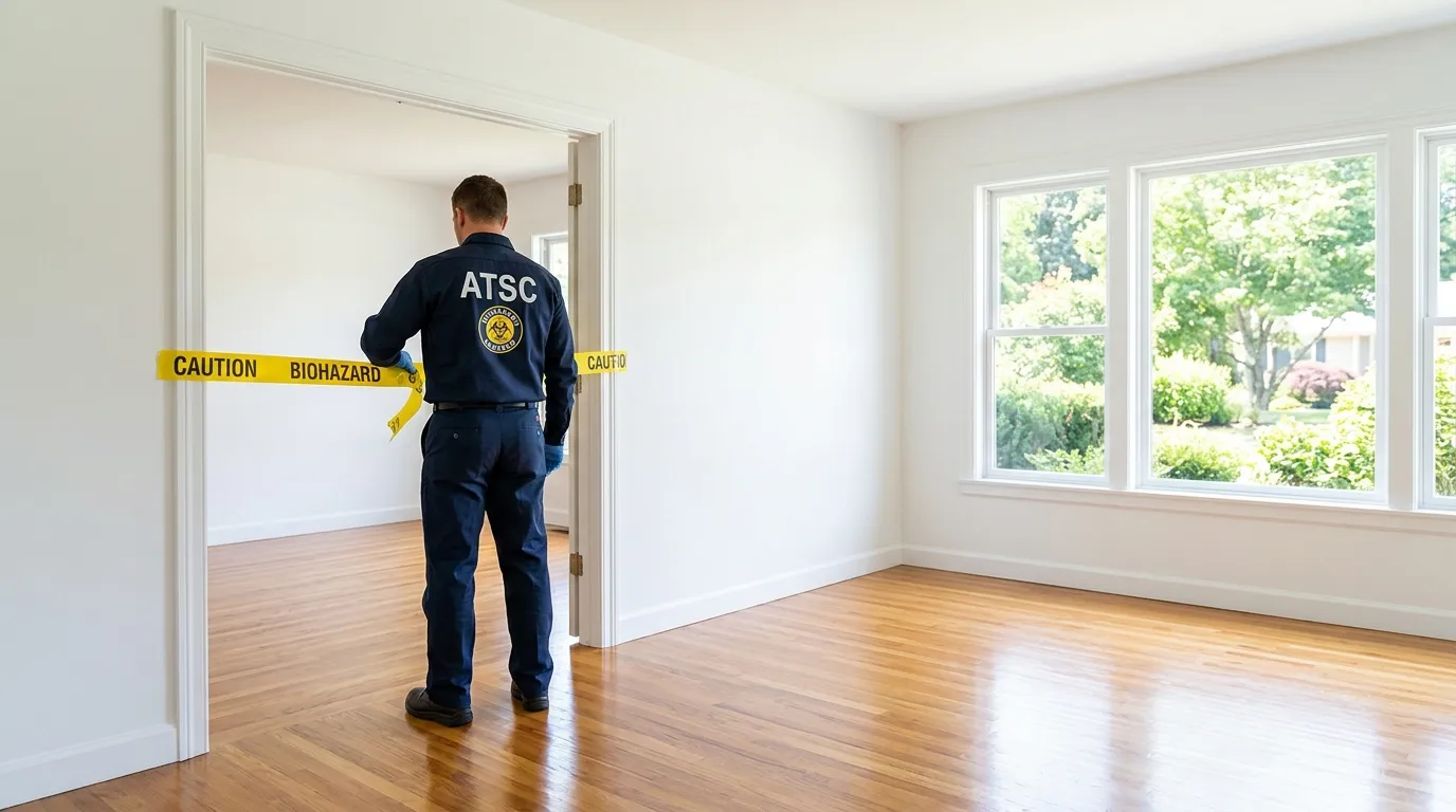Certified biohazard cleanup crew performing Decomposition Cleanup in Spanish Fort